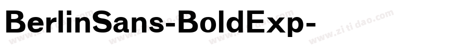 BerlinSans-BoldExp字体转换