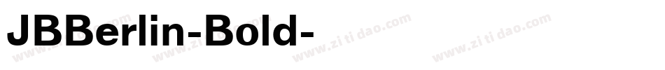 JBBerlin-Bold字体转换