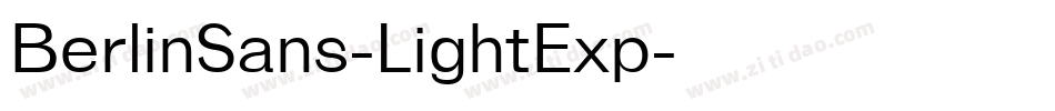 BerlinSans-LightExp字体转换