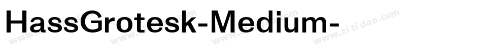 HassGrotesk-Medium字体转换