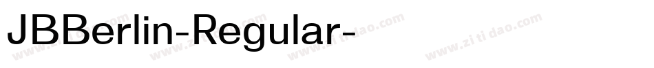 JBBerlin-Regular字体转换