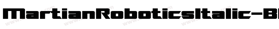 MartianRoboticsItalic-BRGl字体转换