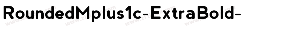 RoundedMplus1c-ExtraBold字体转换