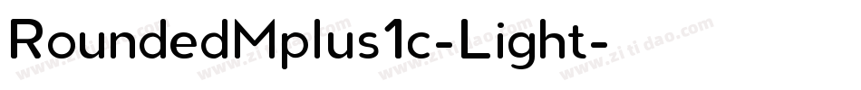 RoundedMplus1c-Light字体转换