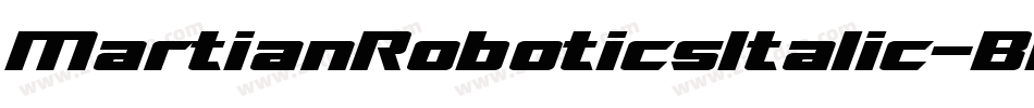 MartianRoboticsItalic-BRGl字体转换
