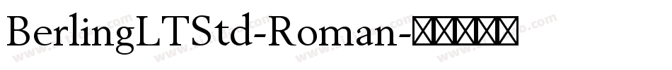 BerlingLTStd-Roman字体转换