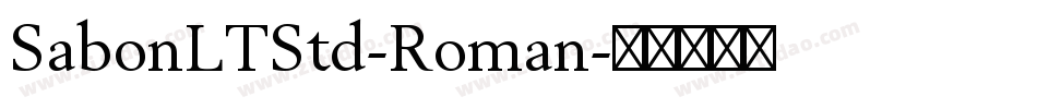 SabonLTStd-Roman字体转换