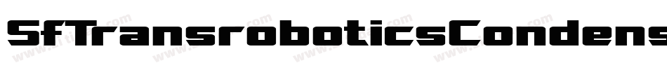 SfTransroboticsCondensedOblique-P31d字体转换