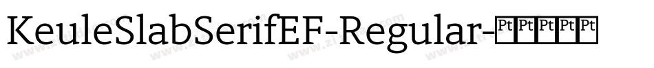 KeuleSlabSerifEF-Regular字体转换