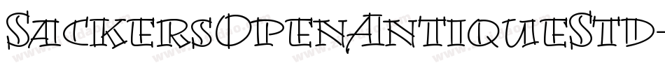 SackersOpenAntiqueStd字体转换