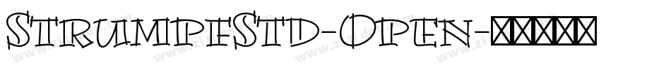 StrumpfStd-Open字体转换