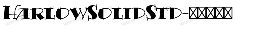HarlowSolidStd字体转换