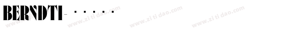 BERNDTI字体转换