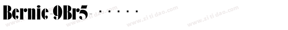 Bernie-9Br5字体转换