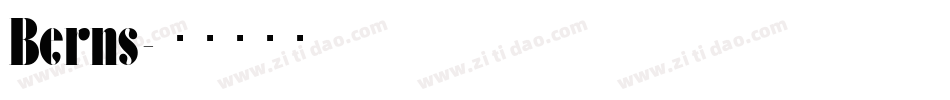 Berns字体转换