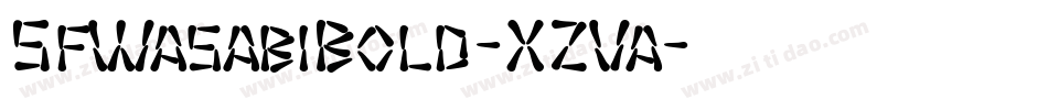 SfWasabiBold-XZVa字体转换