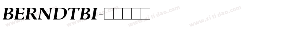 BERNDTBI字体转换