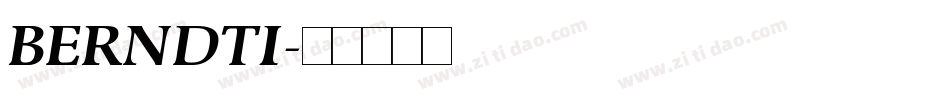 BERNDTI字体转换