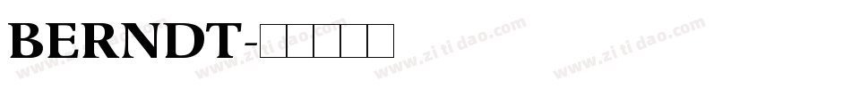 BERNDT字体转换