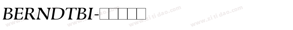 BERNDTBI字体转换