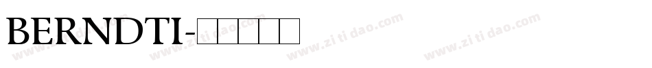 BERNDTI字体转换