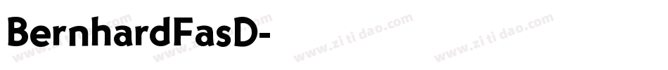 BernhardFasD字体转换