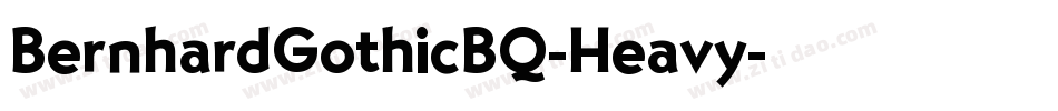 BernhardGothicBQ-Heavy字体转换