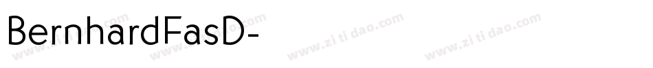 BernhardFasD字体转换