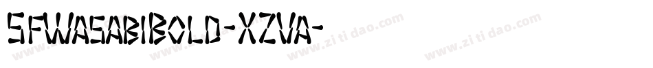 SfWasabiBold-XZVa字体转换