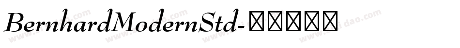 BernhardModernStd字体转换