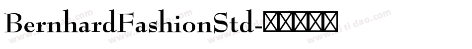 BernhardFashionStd字体转换