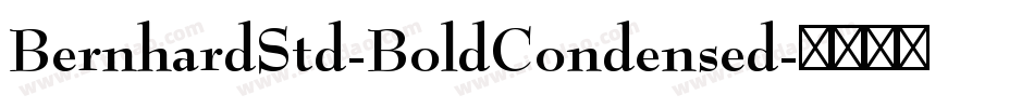 BernhardStd-BoldCondensed字体转换