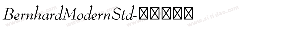 BernhardModernStd字体转换