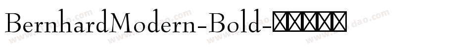 BernhardModern-Bold字体转换
