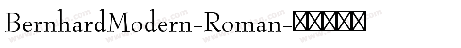 BernhardModern-Roman字体转换