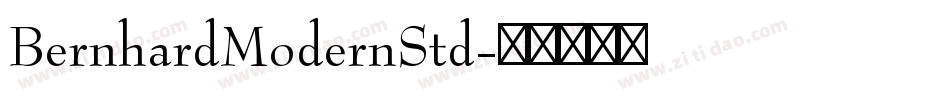 BernhardModernStd字体转换