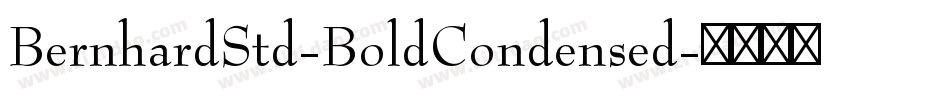 BernhardStd-BoldCondensed字体转换
