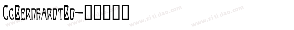 CgBernhardtBd字体转换