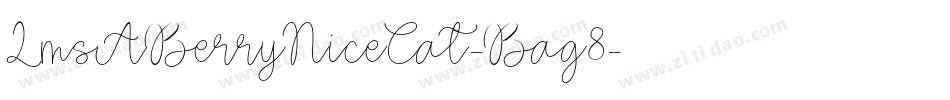 LmsABerryNiceCat-Bag8字体转换
