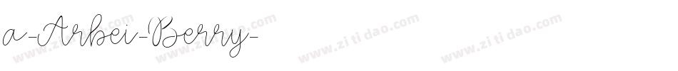a-Arbei-Berry字体转换