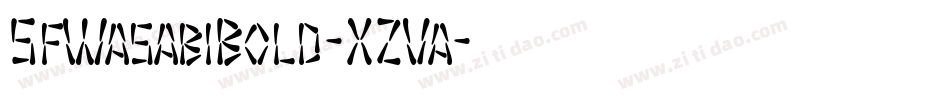 SfWasabiBold-XZVa字体转换