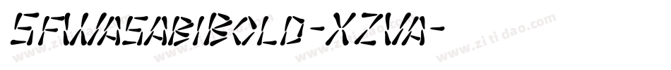 SfWasabiBold-XZVa字体转换