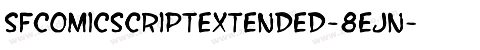 SfComicScriptExtended-8eJn字体转换