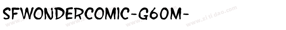 SfWonderComic-G60m字体转换