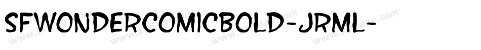SfWonderComicBold-jRml字体转换