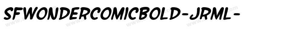 SfWonderComicBold-jRml字体转换