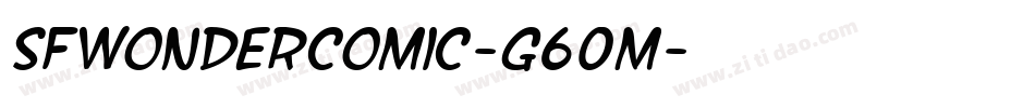 SfWonderComic-G60m字体转换