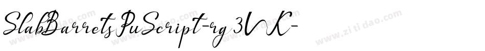 SlabBarretsPuScript-rg3VK字体转换