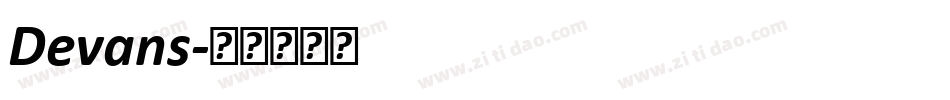 Devans字体转换