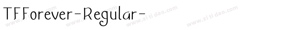 TFForever-Regular字体转换
